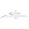 Ekena Millwork Kennewick Architectural Grade PVC Gable Bracket, 108"W x 18"H x 4"D x 6"F, 4/12 Pitch GBP108X18X0406KEN00 - alternate 1